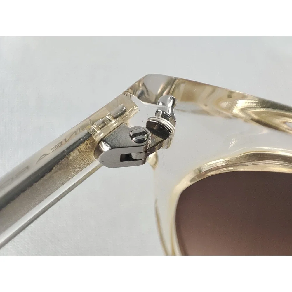 Linea Roma LR 3608 C2 Clear Gold Top Bar Sunglasses‎ Made in Italy 48-23 145